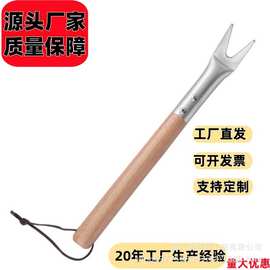 工厂批发铝制木柄披萨钩扒烘焙用具出炉抓勾移动钩披萨钩