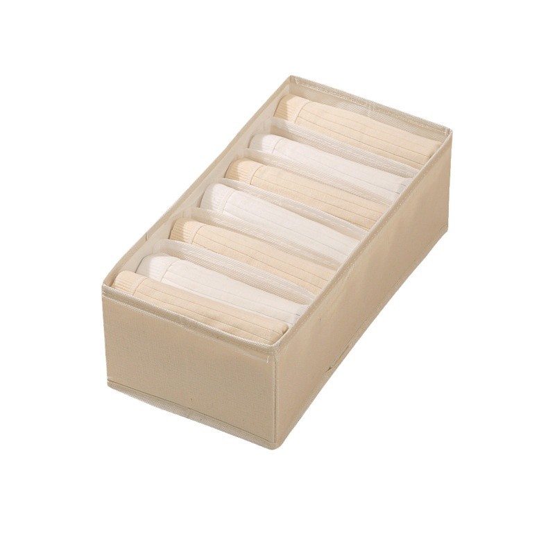 Caja de almacenamiento para ropa interior plegable doméstica caja de acabado de ropa interior de gran capacidad armario de tela caja de almacenamiento de artículos diversos