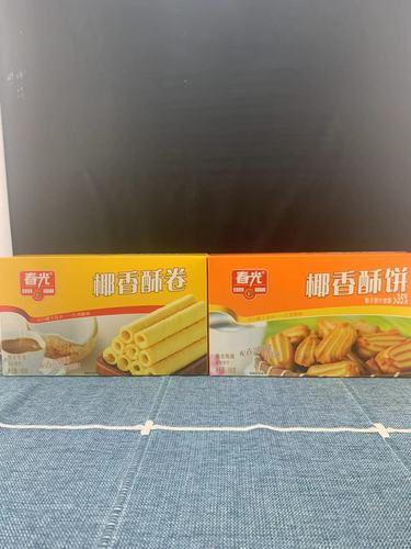 Domestic Chunguang Coconut Crispy Cake/Phoenix Roll/Crisp Roll/Pancake/Shortbread per box of 20 boxes with a shelf life of 12 months