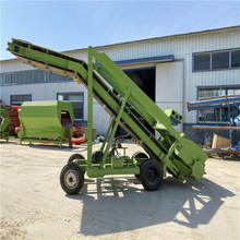 大型移动式青储取草机多功能牛羊饲草刮草机自走式大型装草机