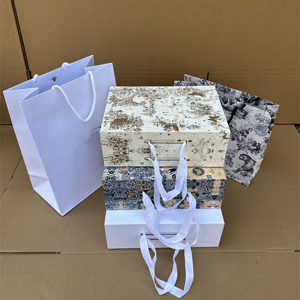 奢牌现货礼品盒L家F家Di迪家古家纸袋礼品手提袋全套包装现货