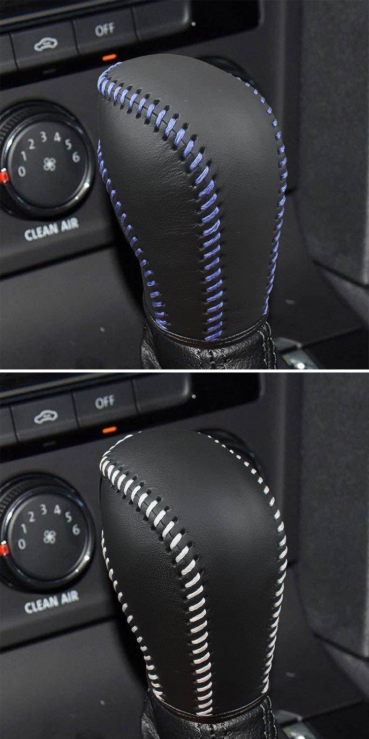 Suitable for Volkswagen Sagitar gear shift cover, genuine leather for Lavida, Magotan, CC, Passat, POLO, Tiguan, Golf
