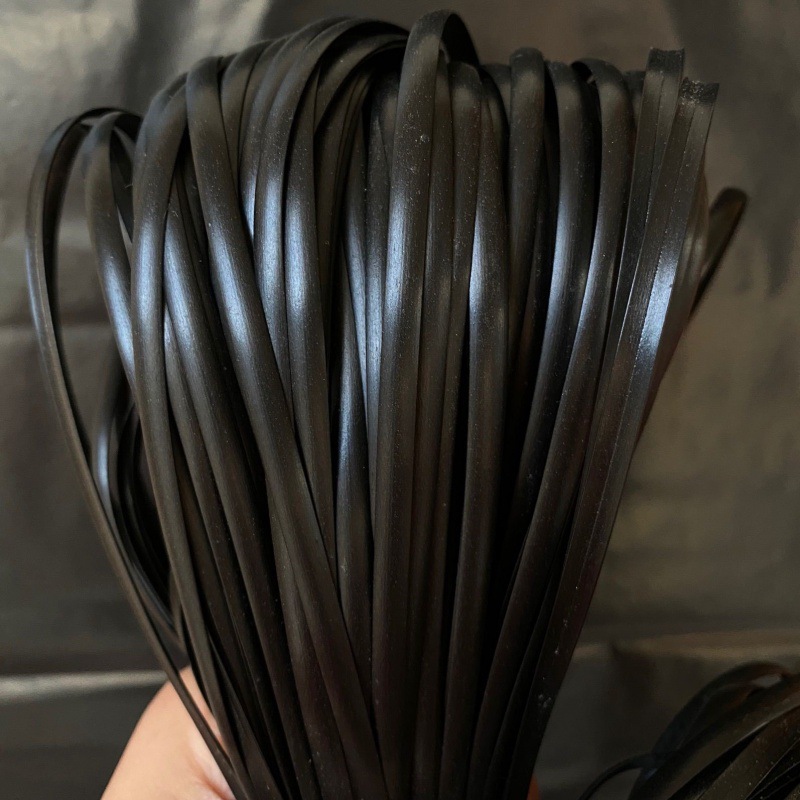 Imitación de ratán 5mm material de tejido de ratán plano hilo de ratán bolsa tejida de ratán de imitación bricolaje sellado de ratán de plástico hecho a mano