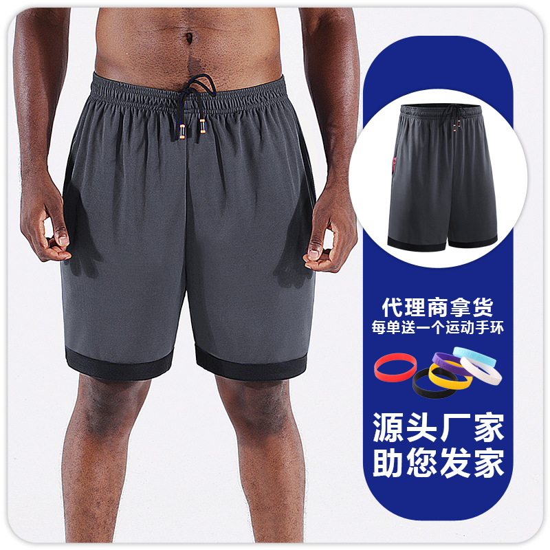 Pantalones de Baloncesto de los hombres sueltos sobre la rodilla de cinco puntos pantalones casuales americanos de secado rápido correr pantalones de entrenamiento deportivo pantalones cortos deportivos