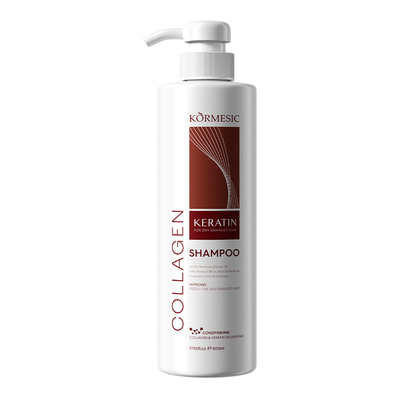 KORMESIC colágeno queratina champú shampoo para el cabello limpio, nutritivo y cuidado comercio exterior al por mayor transfronterizo