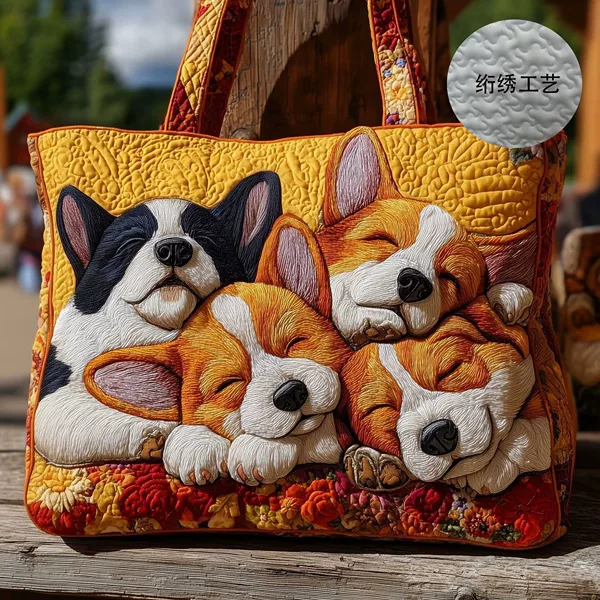 2026 Cross-Border Independent Site Amazon New Digital Printed Quilted Tote Bag for Commuting and Casual Wear Cotton Bag