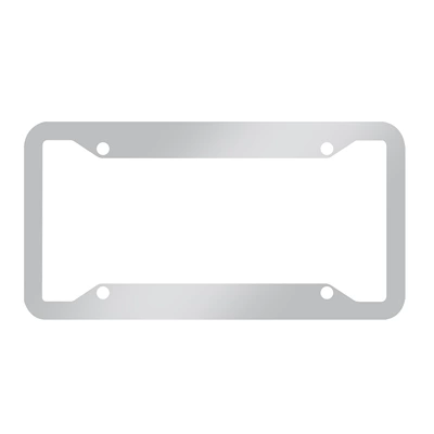 Thickened Aluminum Alloy Stainless Steel Carbon License plate holder/license plate holder - four-holes-equilateral-stainless-steel-8k-mirror