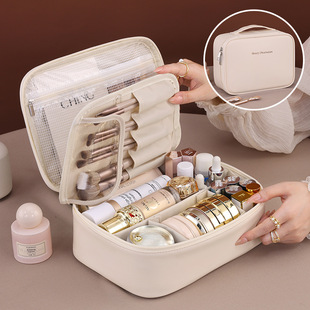 Cross-border new free partition cosmetic bag large capacity high-end portable travel portable wash bag a batch
