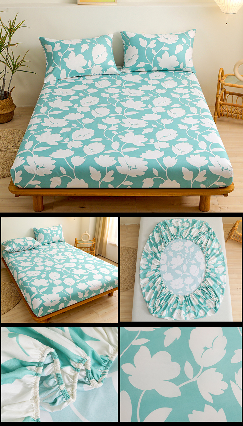 2024 párnahuzat, ágynemű kellékek, nyomtatott, illeszkedő lepedőkészlet, négy darab_voghion.com