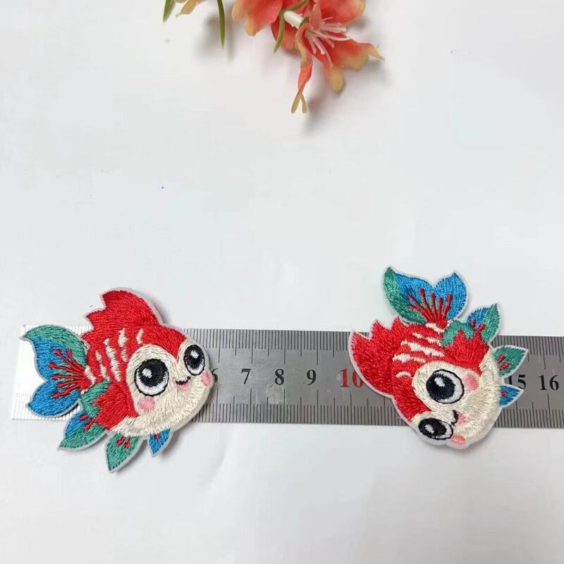 新しい刺繍 236 鯉ファットランプニット生地古代スタイルパッチ diy ヘアピン素材アクセサリーヘアアクセサリー|undefined