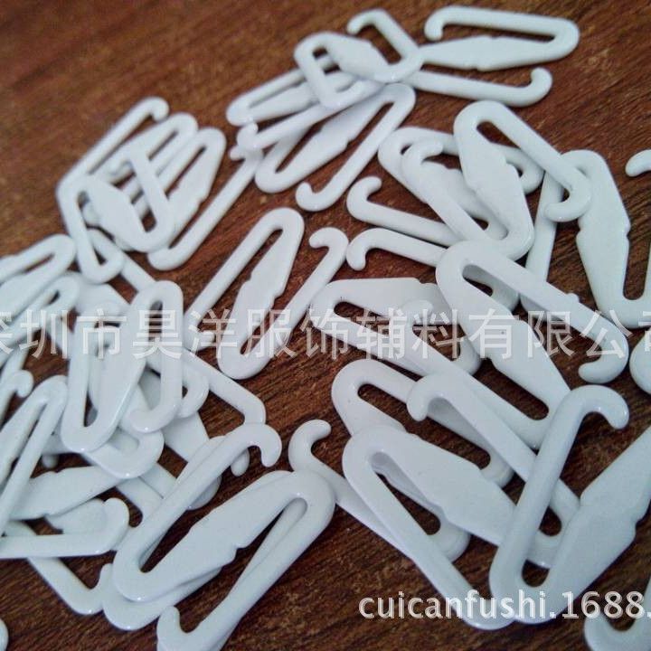 【现货供应]内衣睡衣包胶调节扣 Z型S型内衣调整 （ 黑白现货）