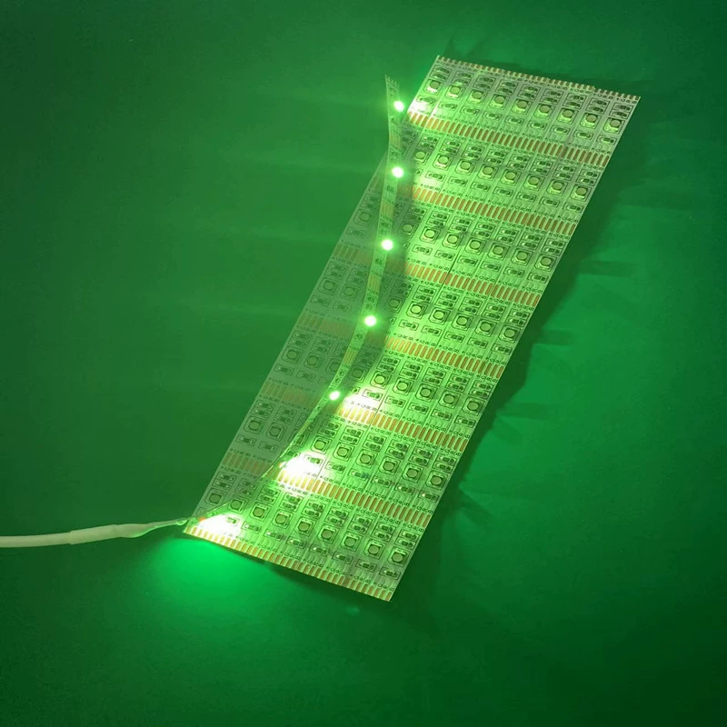 3528 цветная светодиодная лента 5В/3.7В, 40 свет/м, 6 мм, 1 свет/1 отрез, RGB, декоративная световая панель атмосфера