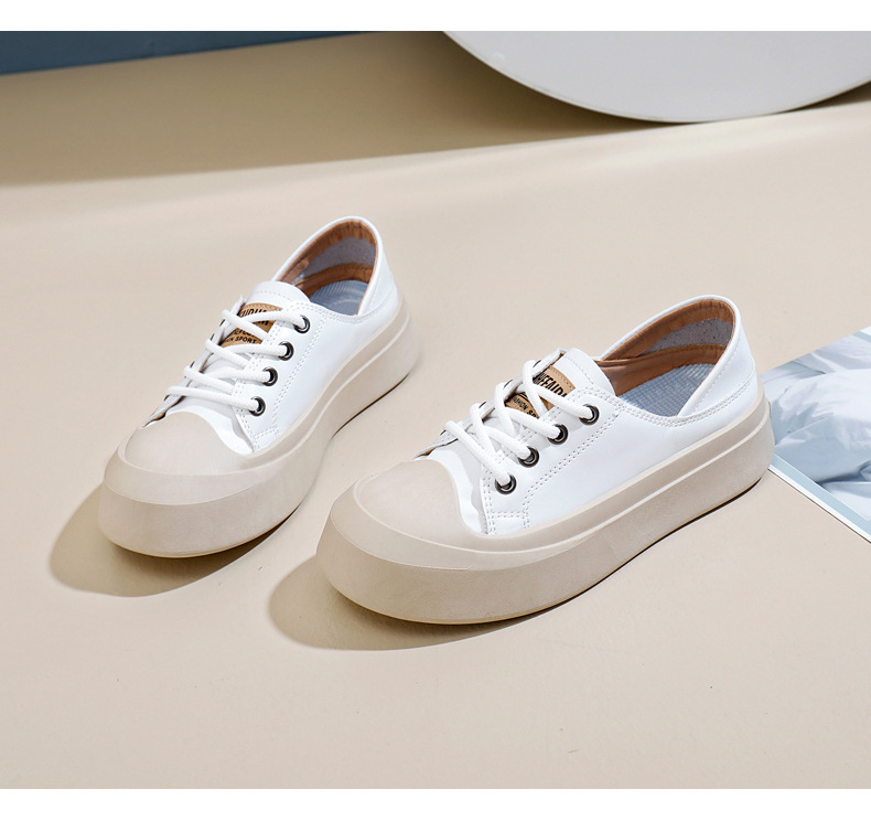 Forrest Gump 2024 nya höststudentskor i koreansk version, mångsidiga och casual, trendiga, tjocka sulor, moderiktiga brädorskor_voghion.com