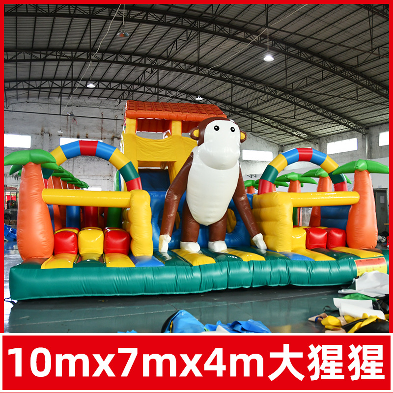 Castillo infláble para niños juguete equipo de juego Fuerte travieso interior y exterior gran cama de salto alto deslizante ensamblaje inflable