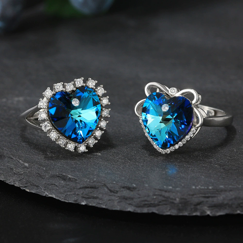 Новинка May’s Shangda новые элементы Swarovski любовь высококачественный кристаллов светлая роскошь женское стерлинговое серебро кольцо