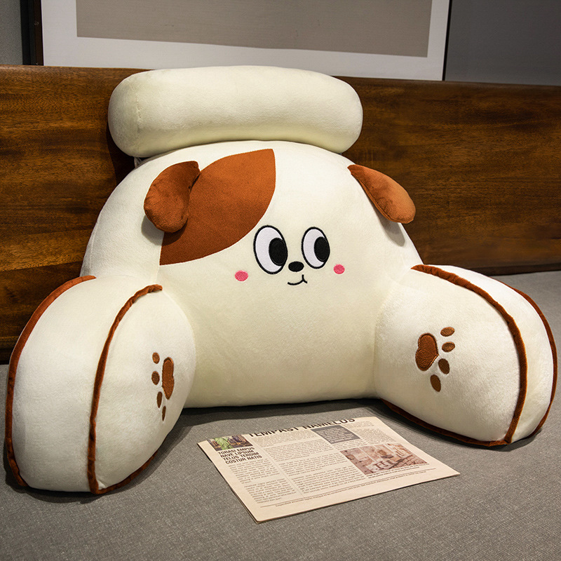 Bolsillo de cabecera de cama grande respaldo almohada de cama para niños almohada de lectura almohada de cintura sofá almohada de dormitorio almohada estudiante