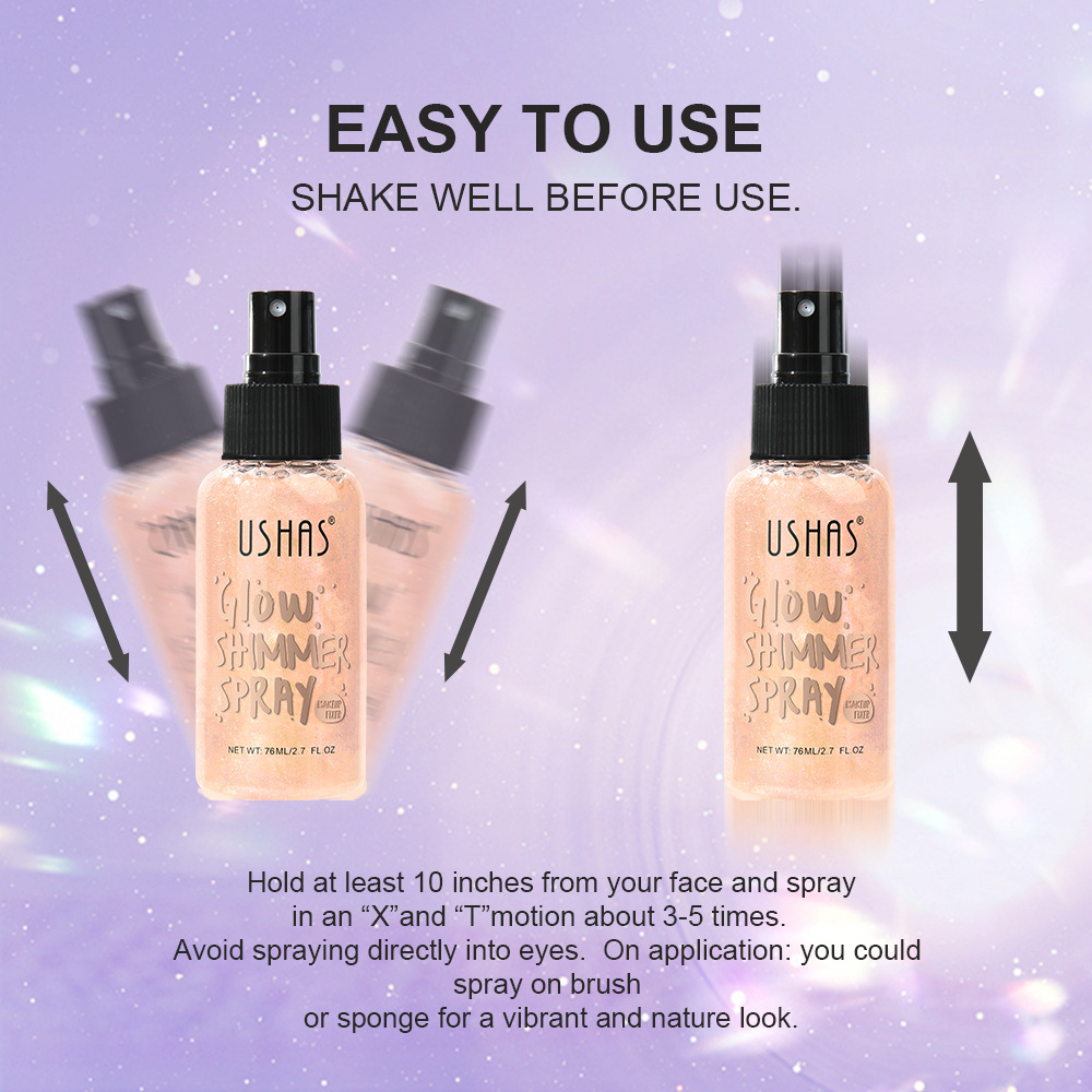 USHAS punto transfronterizo explosivo líquido brillante líquido base opacificante duradero polvo impermeable UFS003