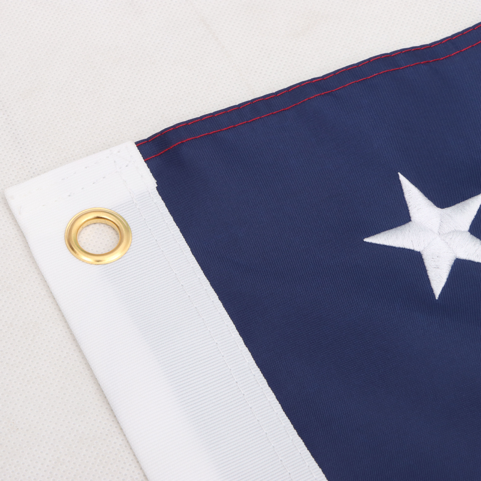 Grenzüberschreitende USA-Flagge aus 150D Oxford-Gewebe mit dreidimensionaler Stickerei von Sternen und Streifen_voghion.com
