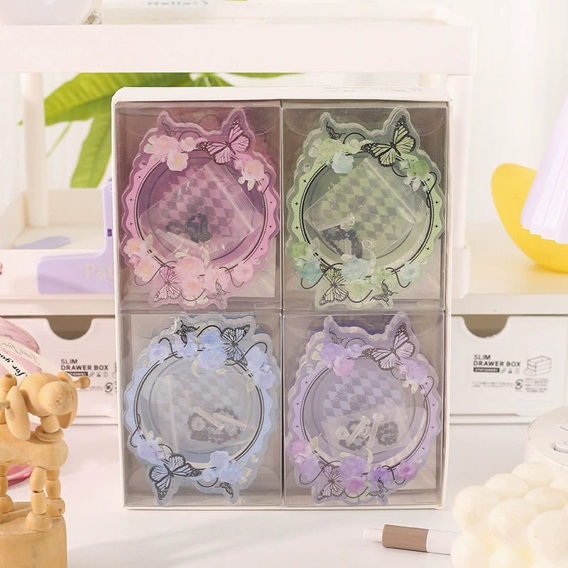 Принцесса гирлянда готическая бабочка барная плитка 58mm двойная декоративная подвеска прозрачный акриловый значок хранения