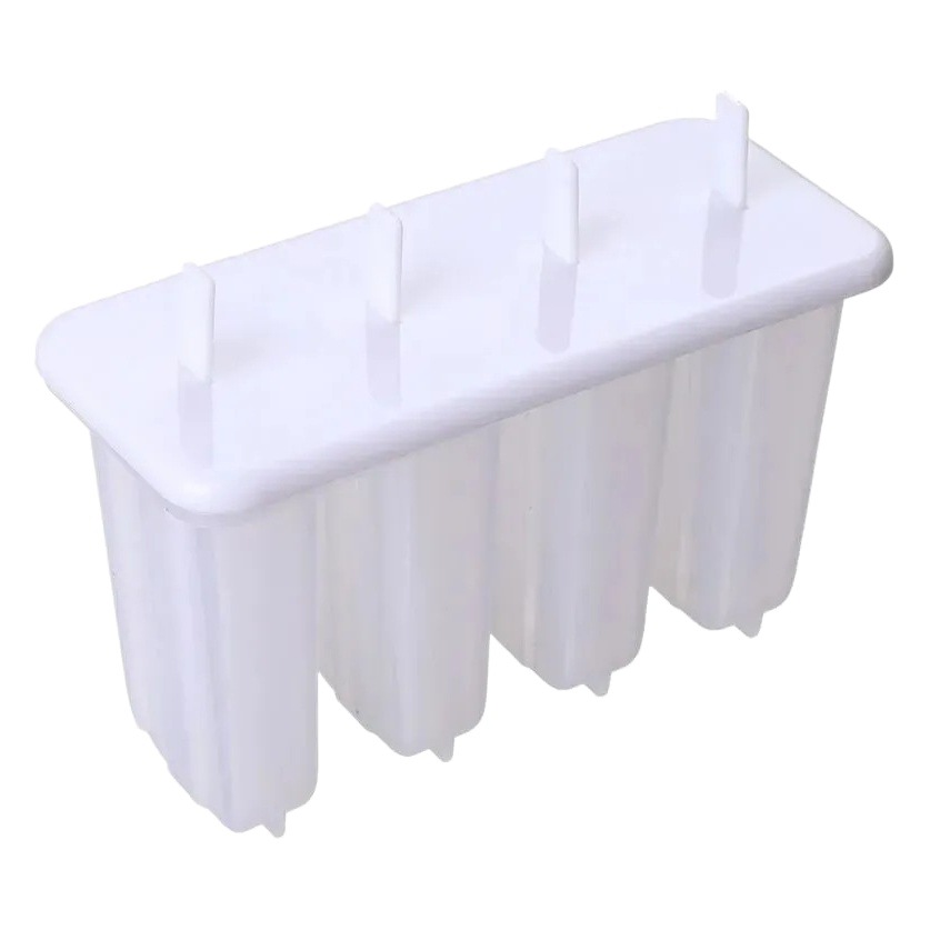 4 piezas de molde de paleta vieja con tapa de los niños del hogar lindo Popsicle molde de helado bricolaje helado casero molde de helado