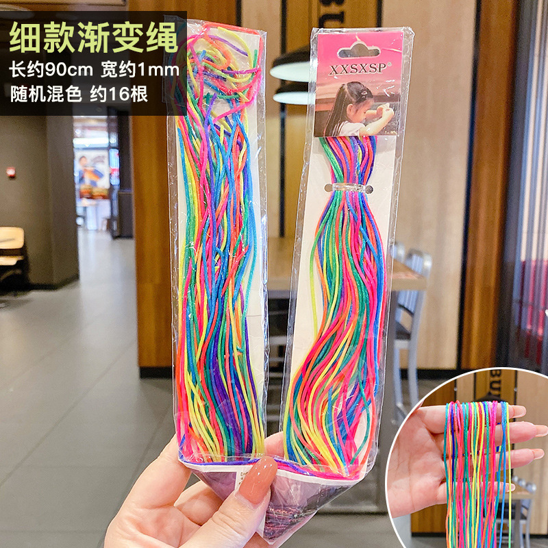 Cuerdas de color trenzado, artefactos de trenzado sucio, cuerda de cabeza de color para niños, cinta de color para atar trenzado, cinta de color para el cabello, adornos para el cabello