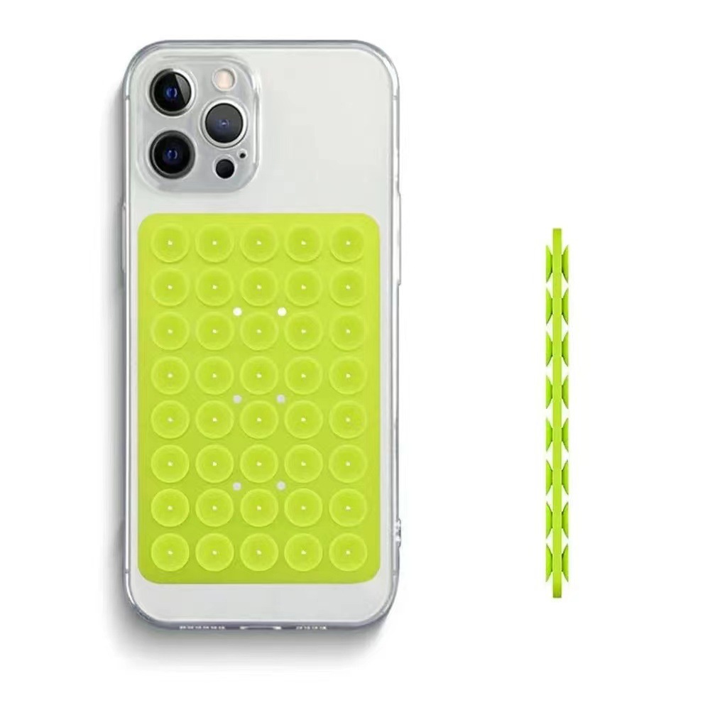 Double-sided silicone universal phone holder, 40 suction cups, compact slim design