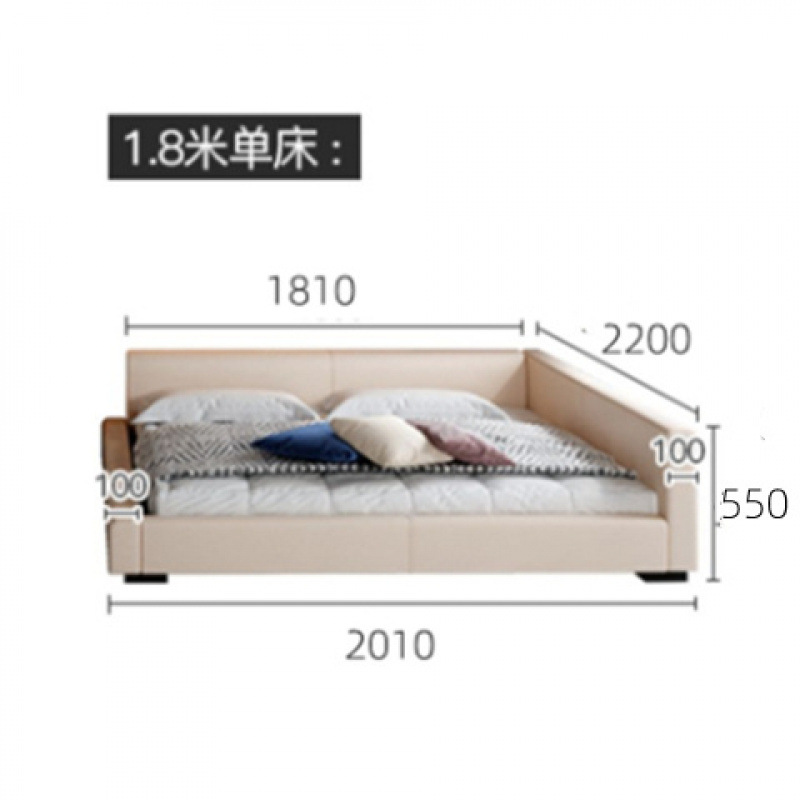 Cama para padres e hijos Cama familiar para dos hijos Cama de tatami Cama ancha Cama doble Dormitorio principal Cama grande Cama empalmada Cama familiar de tres