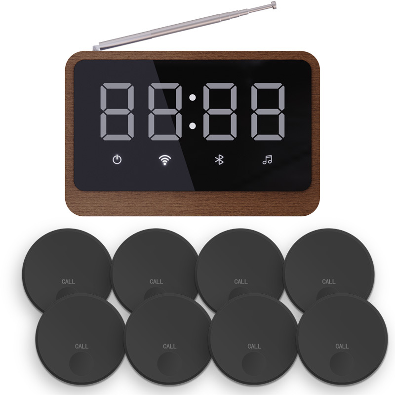 1*어두운 나뭇결 호스트 + 8개의 검정색 송신기