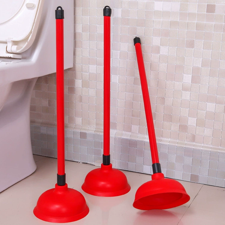 Threaded plunger for toilet, bathroom, kitchen drain powerful unclogger, thick toilet brush, factory wholesale