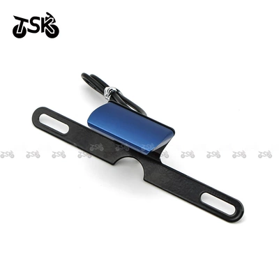 car license plates, License plate lamp - blue