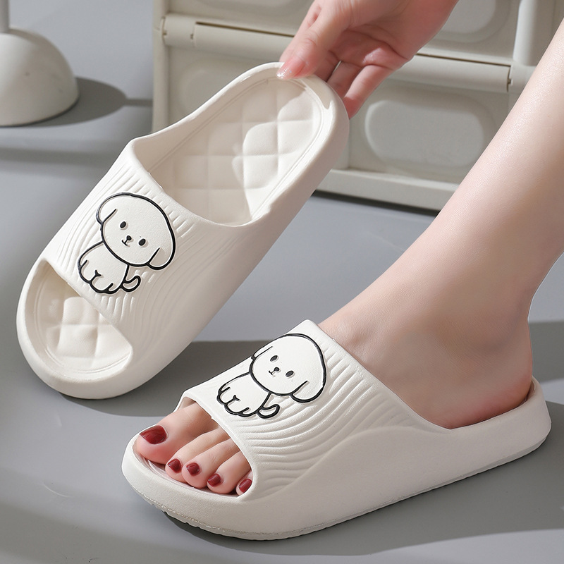 Cartoon eva bathroom slippers bath excrement feeling household sandals women non-slip deodorant indoor sandals wholesale