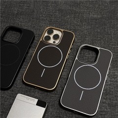 IPhone16promax携帯ケース炭素繊維マグネット対応アップル15携帯保護カバーアマゾン16E