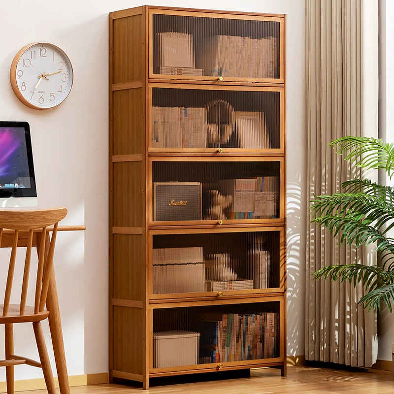 Простая книжная полка, напольный книжный шкаф, акриловый шкаф для хранения, стеллаж для гостиной, простой настенный шкаф для хранения в доме.