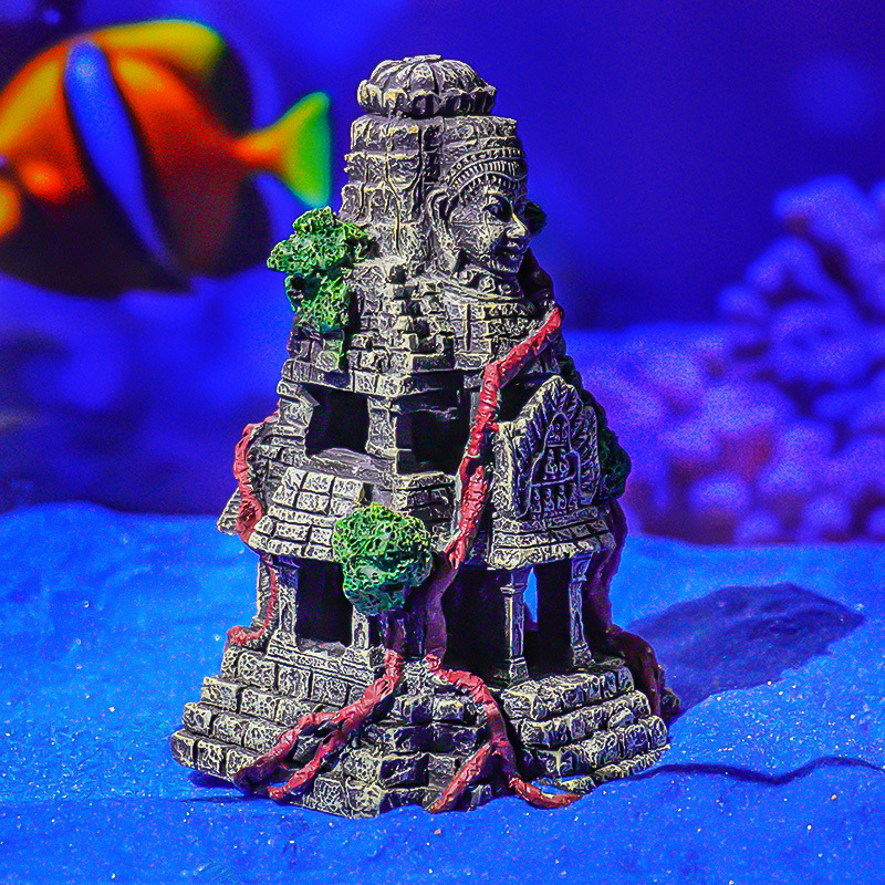 Roca Artificial Decorativa para Acuarios, Paisajismo Acuático, Decoración de Reptiles, Venta al Por Mayor del Fabricante