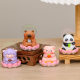 Emotional Stability Small Ornaments Happy Lotus Lotus Mo Angry Ornaments Workstation Decorations Leisure Decompression Small Wood Fish Gift