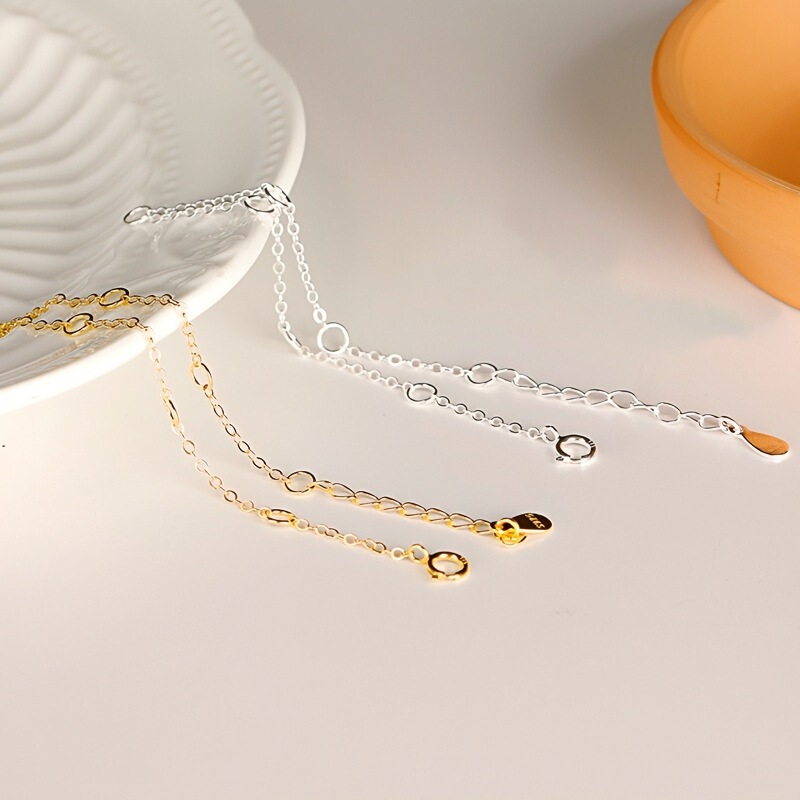 Simple All-match Cross Chain Bracelet Anklet Elegant S925 Sterling Silver Bracelet Jewelry Girlfriend Gift