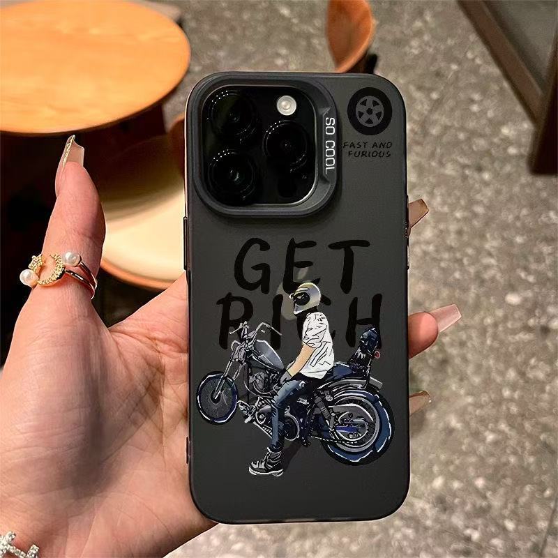 Advanced Harley Motorcycle Suitable for Apple 16Promax Mobile Phone Case 15 All-Inclusive 14 Simple 13 Fashion 12 New Style 11