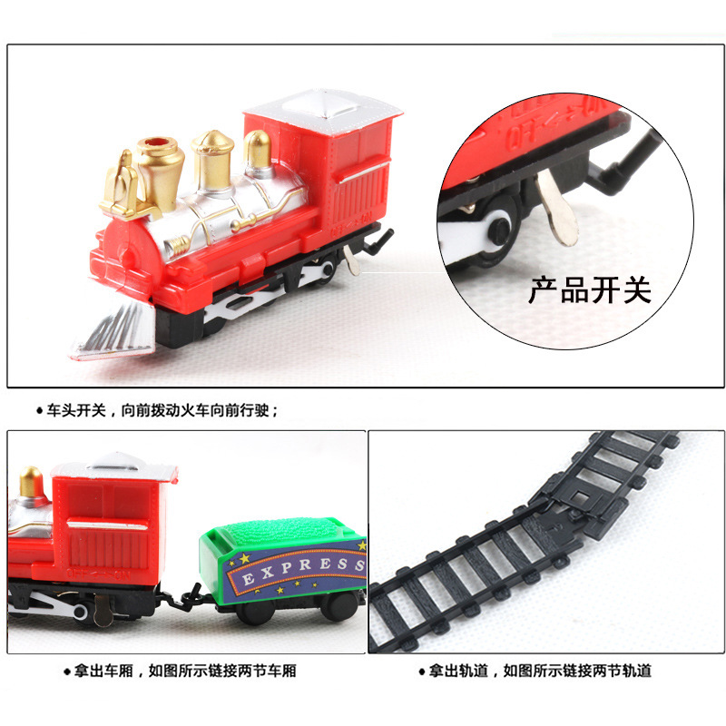 Suministro directo de fábrica mini coche de ferrocarril eléctrico pequeño tren juguete niños coche eléctrico juguete de Navidad