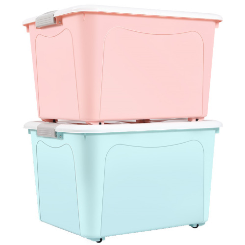 Quilt clothing storage box with lid household storage box plastic extra large dormitory bed bottom organizing box extra large wholesale
