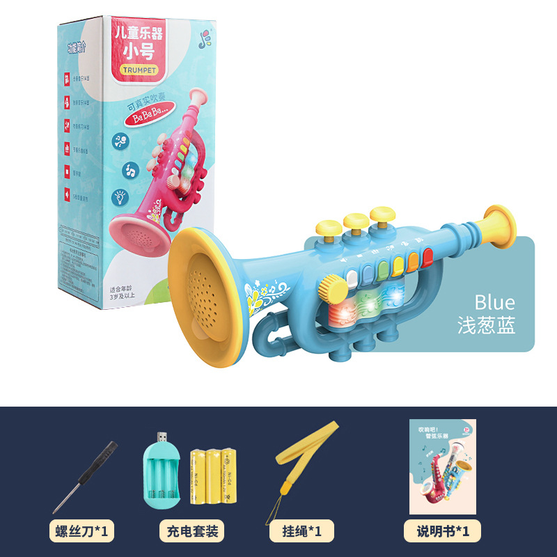Instrumentos musicales eléctricos de simulación para niños saxofón trompeta y clarinete juguete educativo de venta caliente