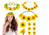 Beach hair accessory solar-powered, headband, wig suitable for photo sessions, beach style, flowered, boho style