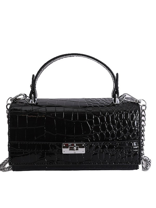 Nicho de alta sensación bolso de mano para mujeres 2026 nueva textura de cocodrilo Kelly bolso ligero lujoso estilo extranjero bolso de mujer