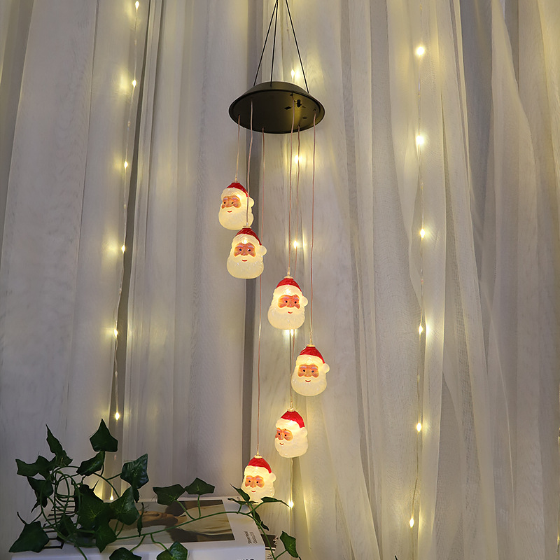 Luces de Navidad, Luces LED de Campanas de Viento, Luces Decorativas para Exteriores, Luces de Bajo Voltaje, Impermeables, Luces de Colores, Luces LED de Cadena de Gran Venta Transfronteriza