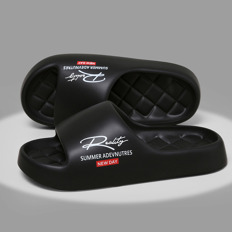 Cross-Border Men's Slippers for Home, Indoor, Bathroom, Non-Slip, Anti-Odor, High-End Eva All-Season Slippers