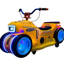 2025新款广场夜市摆摊炫彩摩托车儿童电动碰碰车户外玩具车厂家