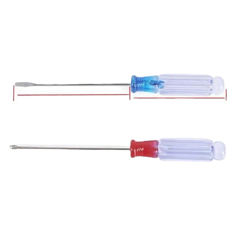 Factory wholesale Crystal screwdriver 3mm small screwdriver transparent handle screwdriver cross mini screwdriver