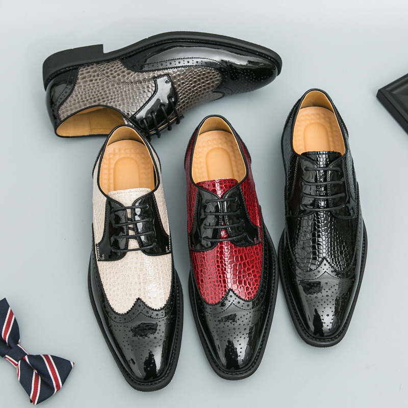 Men's Genuine Leather Formal Shoes With Height Increase For Men_voghion.com