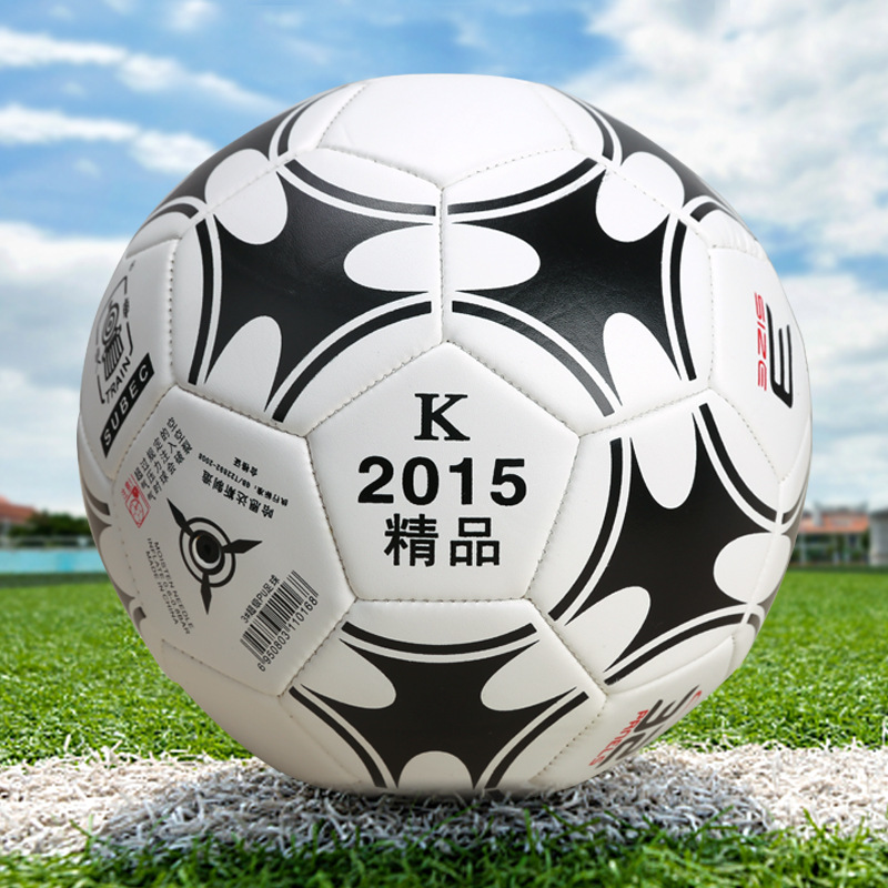 Футбольный мяч Локомотив №3 качественного машинного шитья (черно-белый)