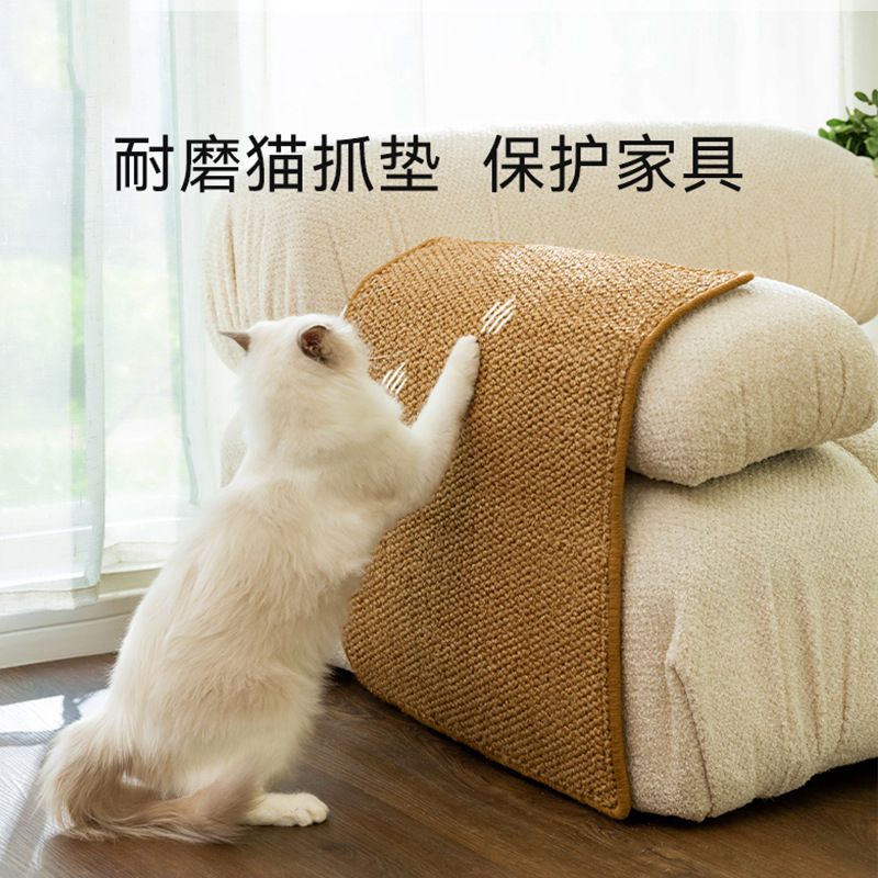 Suministros para mascotas gato tablero del rasguño de imitación del sofá cojín del sofá muebles anti-arañazos estera Velcro pegajoso gato tablero del rasguño del gato juguete