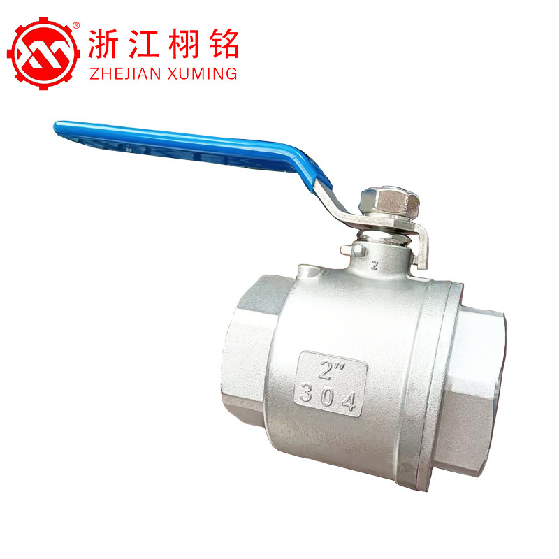 304不锈钢材质，二片式中型球阀门 DN15-DN100 Q11F-16P 手动球阀|undefined